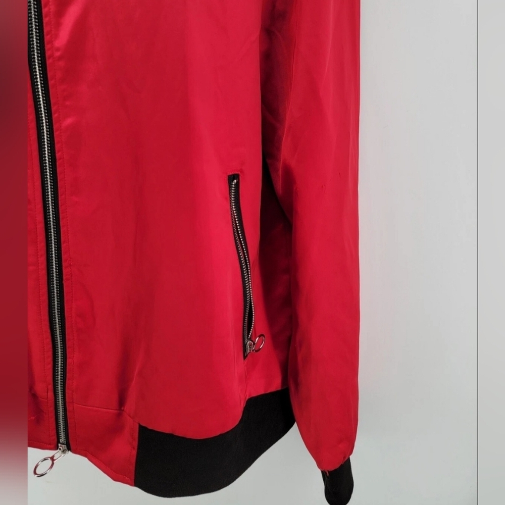 Vie+Richie Jacket XL Red Mediano Rayon Red Crown Holder (EUC) - Picture 9 of 13